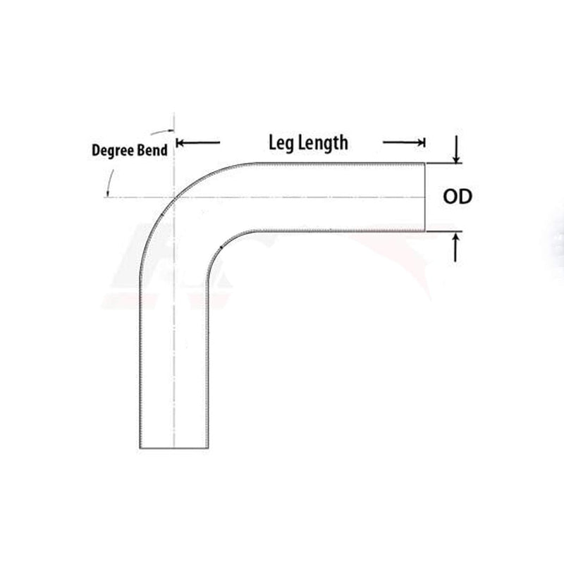 ID 3/4" (19mm), 90 Degree Elbow Coupler, Leg Length 3.5" (90mm), 3-Ply Reinforced, Universal Automotive Pure Silicone Hose, Black ID 3/4" (19mm)