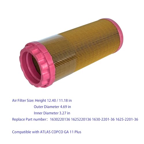 1625220136 1625-2201-36 Air Filter OGRNSA Compatible with GA11 GA26 Air Compressor 1630220136 1630-2201-36