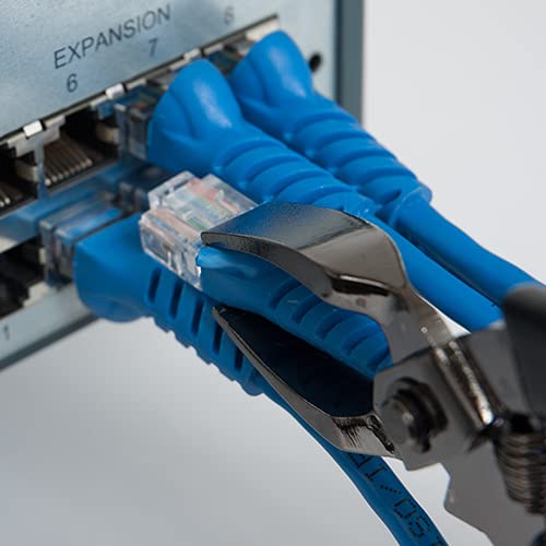 ICC RJ45 Keystone Connector and Patch Cord Removal Tool with Wide Flat Nose Jaws, Compatible with Ethernet and Fiber Optic Patch Cables, High-Density, Corrosion-Resistant, Ergonomic Handle