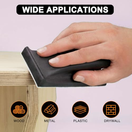 Total 20 Yards Long Continuous Roll Kit - 150 180 400 600 Grit PSA Longboard Sandpaper, 2-3/4" Wide - Self Adhesive Stickyback Sandpaper for Automotive, Woodworking, Hand Sanding Blocks Mix Grit 150 180 400 600