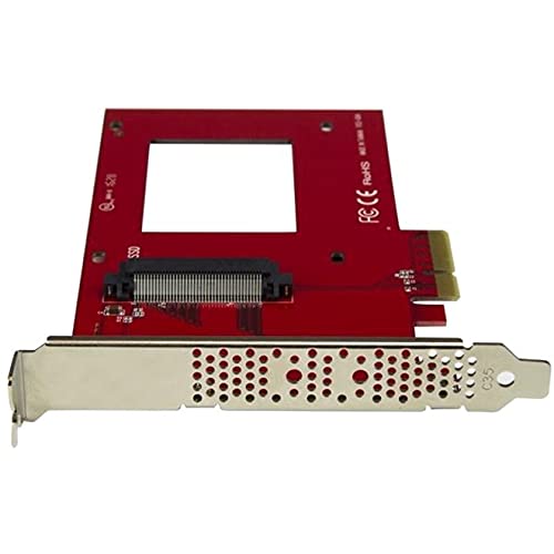 StarTech.com U.2 to PCIe Adapter - x4 PCIe - For 2.5" U.2 NVMe SSD - SFF-8639 PCIe Adapter - U.2 SSD - PCIe SSD - U.2 drive (PEX4SFF8639)