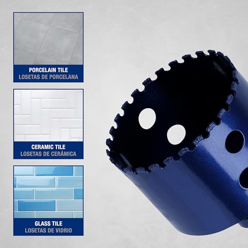 QEP 2-1/2" Xtreme Diamond Hole Saw for Grinders 2 1/2-Inch