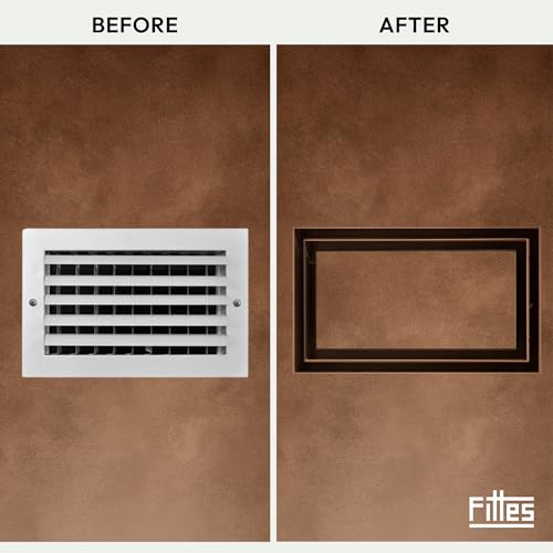 Fittes Flush Wall Vent [Lite+] - 6"x14" - Cotton White - 1 Pack 6"x14"