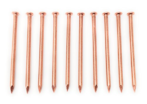 4 Inch Copper Nails - Pack of 10 Solid Copper Nail Spikes
