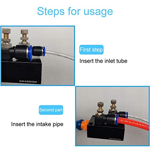 YWY Mist Coolant Lubrication System Flexible Metal Hose Oil-Water Separator Spray Unit for Drill Press CNC Lathe Milling Machine Metal Cooling