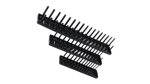 3PCS Socket Set for /4in 3/8in /2in Sockets Multifunctional Tool Tray with Deep & Standard Socket Holders Compatible with Most Toolboxes