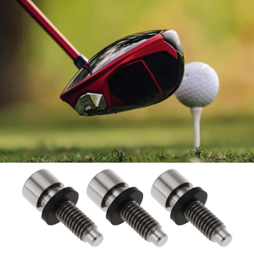 OTOTEC 3Pcs Golf Driver Screw Bolt Compatible with Taylormade M3 M4 M5 M6 SIM SIM 2 Compatible with Stealth 2 Qi10 Fairway Wood Hybrid Shaft Adapter Sleeve
