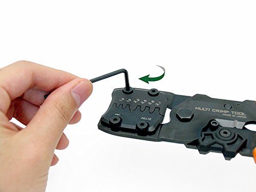 ENGINEER PAD-12 Handy Crimping Tool, Ultra-Precise Crimper Forming Excellent Crimping Finish 中 Main unit + dice Single Item