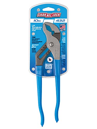 Channellock 432 Tongue and Groove Pliers, 10 In, Polished 10 inch