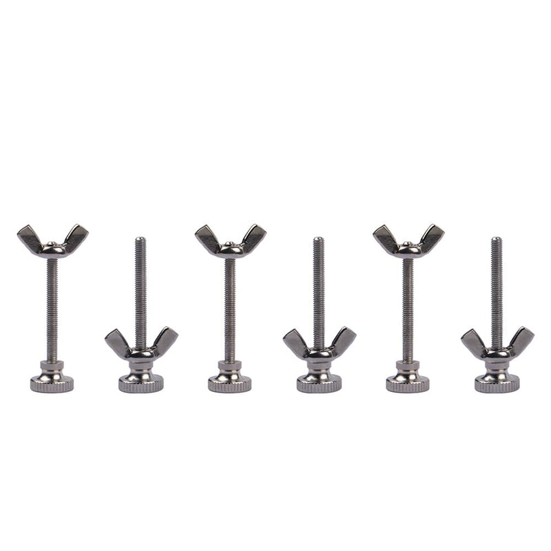 GeeekPi 304 Stainless Steel Butterfly Nut and Butterfly Screw for DeskPi RackMate T0/T1/TT Server Cabinet