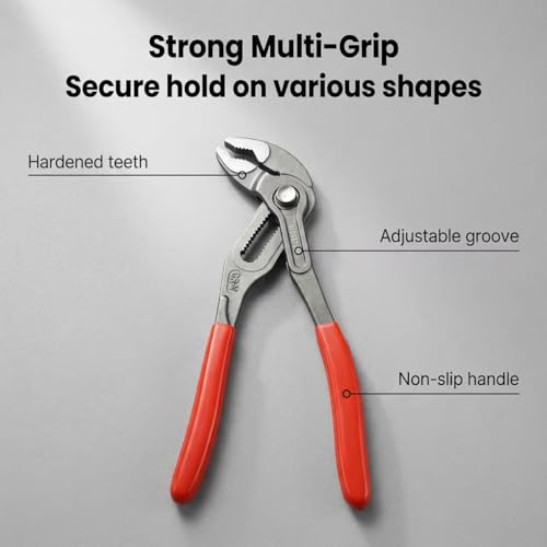 2pc Groove Joint Plier, Adjustable Pliers Multi-Purpose Water Pump Pliers 7+10 inch