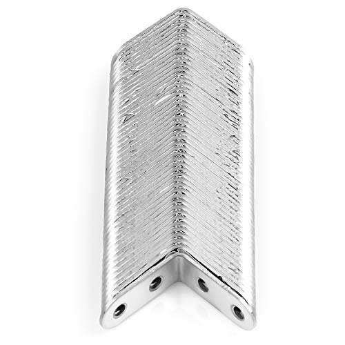 50 Pack Stainless Steel 90 Degree Angle L Shaped Bracket, 40mm x 40mm x 16mmCorner Brace Joint Bracket Fastener, Silver Tone, Round End, 4 Holes, Heavy Duty Metal