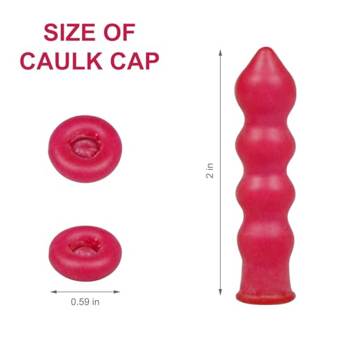 15 Pack Caulk Tube Sealer Caps, Saver Caps for Caulking Gun Tips, Caulk Tubes Tool Accessory (15) 15