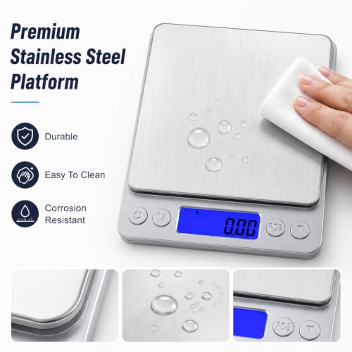 1kg/0.01g High Accuracy Digital Gram Scale Coin Scale to Weigh Coins Silver