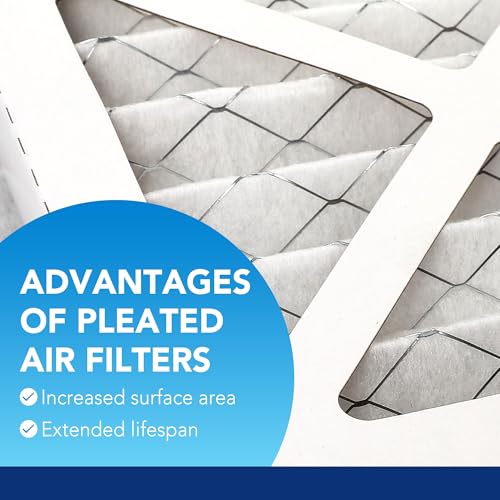 LotFancy 12x24x1 Air Filter MERV 13 4-Pack Pleated for Home Furnace HVAC AC MERV 13 4pcs