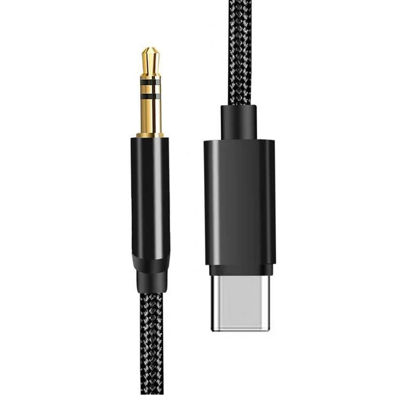 3.5mm 1/8" TRS Male to USB Type-C Adapter Cable Nylon Braided Digital-to-Analog Converter Transmits Mono or Stereo Audio Connects Smartphone,Tablet to Headphone,Car Speaker,Amplifier,Home Audio System