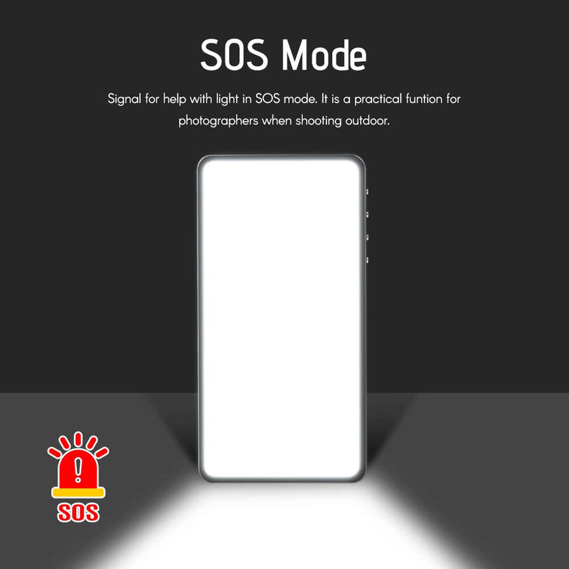 RGB Video Light, Camnoon Portable RGB Camera Light 2800mAh Battery Rechargeable, 360 Full Color 30 Light Effects, CRI≥95 3000-6500K LED Panel Photography Lighting for YouTube TikTok