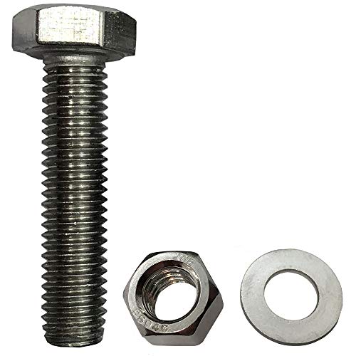 1/4" - 20 x 2.5. 304-STAINLESS Steel Bolts, Nuts & WASHERS - 18-8 HEX Head Bolt - 304 Grade. General Purpose (10) Bolts + (10) Nuts + (10) Washers