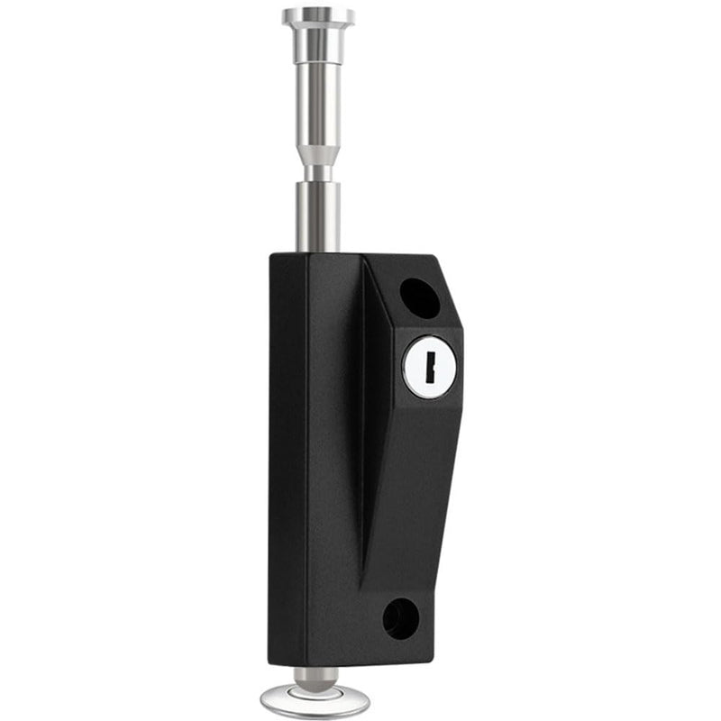Patio Door Lock for Enhanced Home Security，Patio Doors Black Auxiliary Security Lock, Sliding Patio Door Two Keyed with Bolt Lock