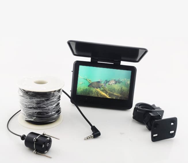 5" Underwater Fishing Camera,Portable LCD Monitor HD Fish Finder, IP67 Waterproof Camera 800 * 480 with Sun Visor,2000cd Brightness Depth Camera with 30m/98.4ft Cable Fit Ideal Gift