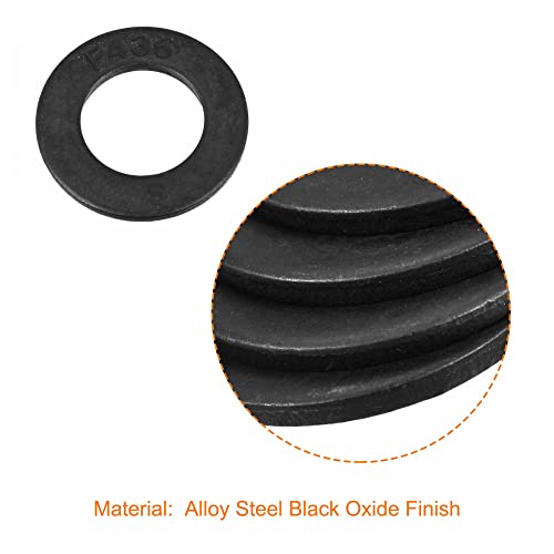 uxcell 3/4-Inch Flat Washer, Alloy Steel Black Oxide Finish Pack of 25 3/4 Inch