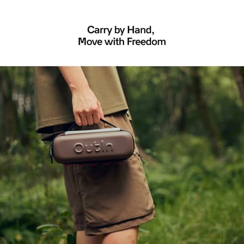 OutIn EVA Protective Case, Portable Hard Shell Travel Bag, Maple Brown