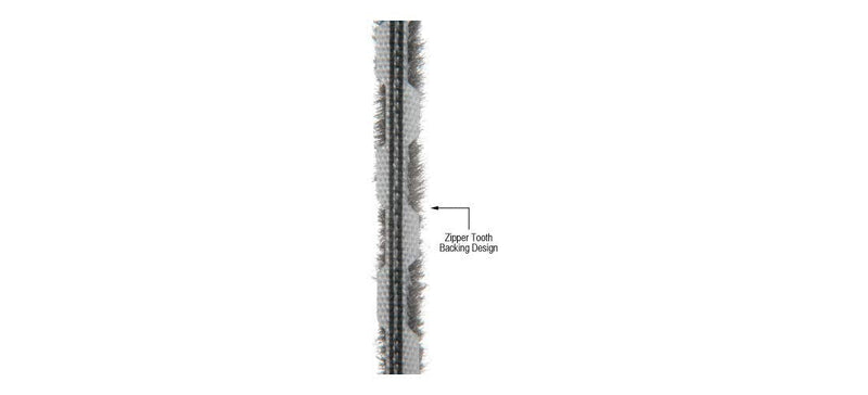 CRL Z78273C Zipper Pile Weatherstrip .270" Backing - .200" Pile Height - 100' Roll