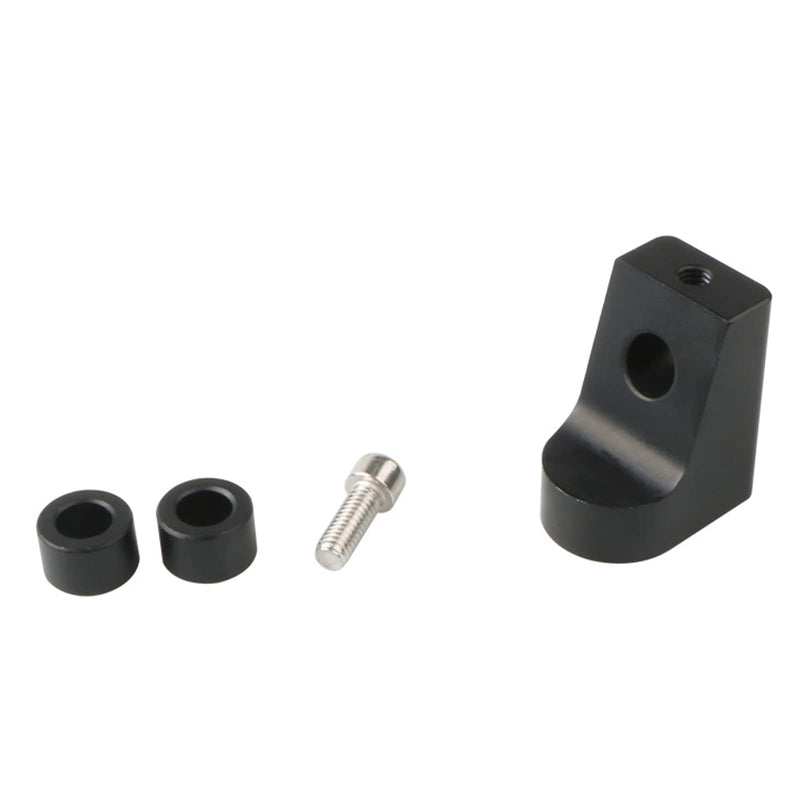 4150 4160 Series Throttle Body Cable Bracket Billet Aluminum Anodized Throttle Cable Bracket Adjustable (Black) black