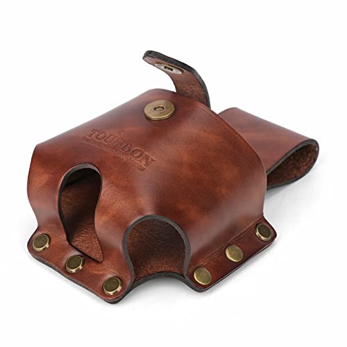 Leather 10M Tape Measure Holder Tool Holster for Carpenter Framer–Pack of 2