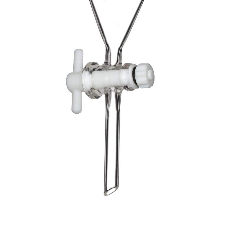 Labasics Conical Separatory Funnel, 1000 ml Heavy Wall Borosilicate Glass Separating Funnel with 24/29 Joints and PTFE Stopcock