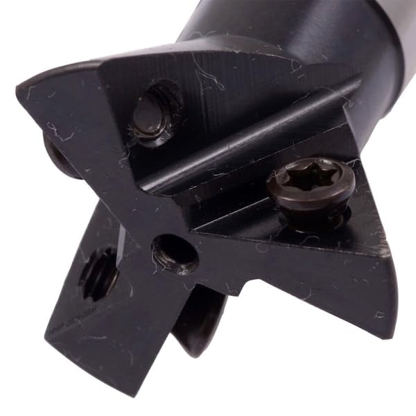 HHIP 2075-0504 3 Flute 60 Degree Indexable Dovetail Cutter, 1" x 1/2" Shank 1 in