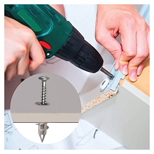 E-Z Ancor kit, 50 Zinc Self Drilling Drywall Anchors with 50 Phillip Screws #8 x 1-1/4" #EKZ050