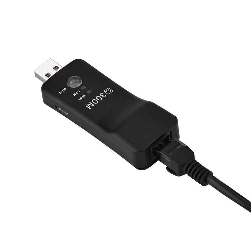 USB Repeater, Mini Portable 2.4GHz 300M Repeater Amplifier AP Smart TV Network Adapter, for Enhance The Network, Improve Speed