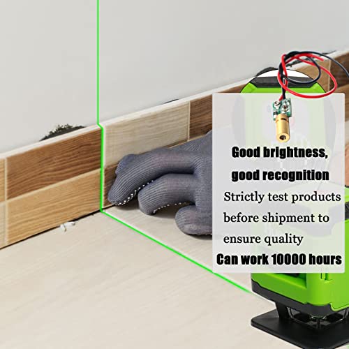 Green line Laser Module, Industrial Laser Module Adjustable Focus (6mm-traverse-1pack) traverse-1pack
