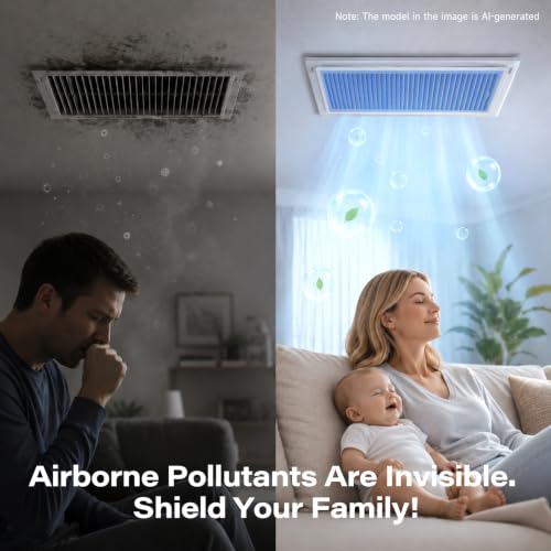12"x90" Cut to Fit Air Vent Filter Roll, Floor Registers, AC Dust Filter 12" x 90" x 0.5"