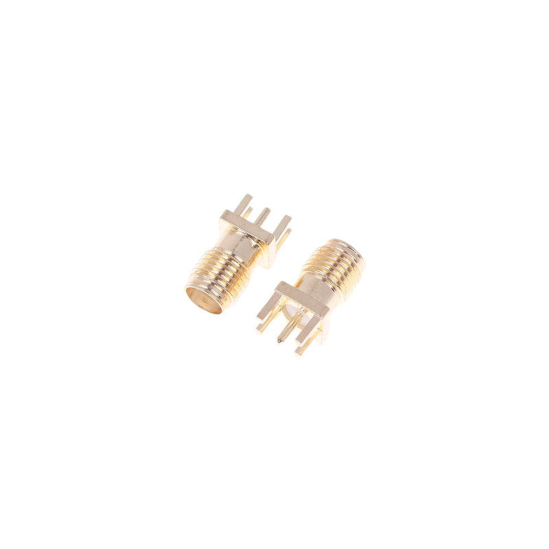Packet of 10 SMA Female Jack Converters; Solder PCB Board Edge Mount SMA Female Socket Adapters.