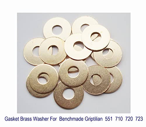15 pcs EDC Folding Knife Brass Washer Gasket for 551 710 720 723