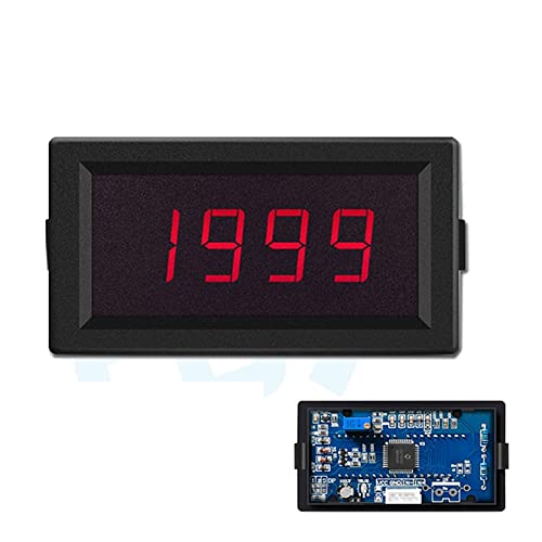 Taidacent Ohm Meter Resistance Tester Ohmmeter Digital DC Resistance Measuring Instrument Fixture Resistance Measure Panel Meter (200 Ohm, DC12V Without Cover)