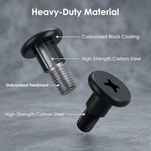6 Pack Short M6 Step Bolt Fit for Black-Stone Gas Griddle with Side Shelve