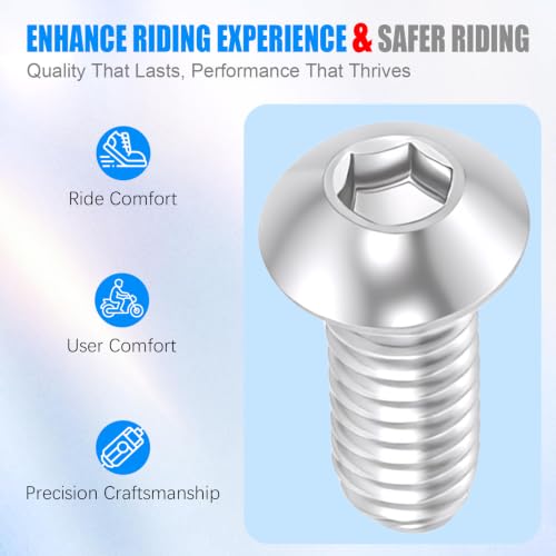 Titanium Alloy Bolts Screws with 20 Pack - #11105 O-Ring
