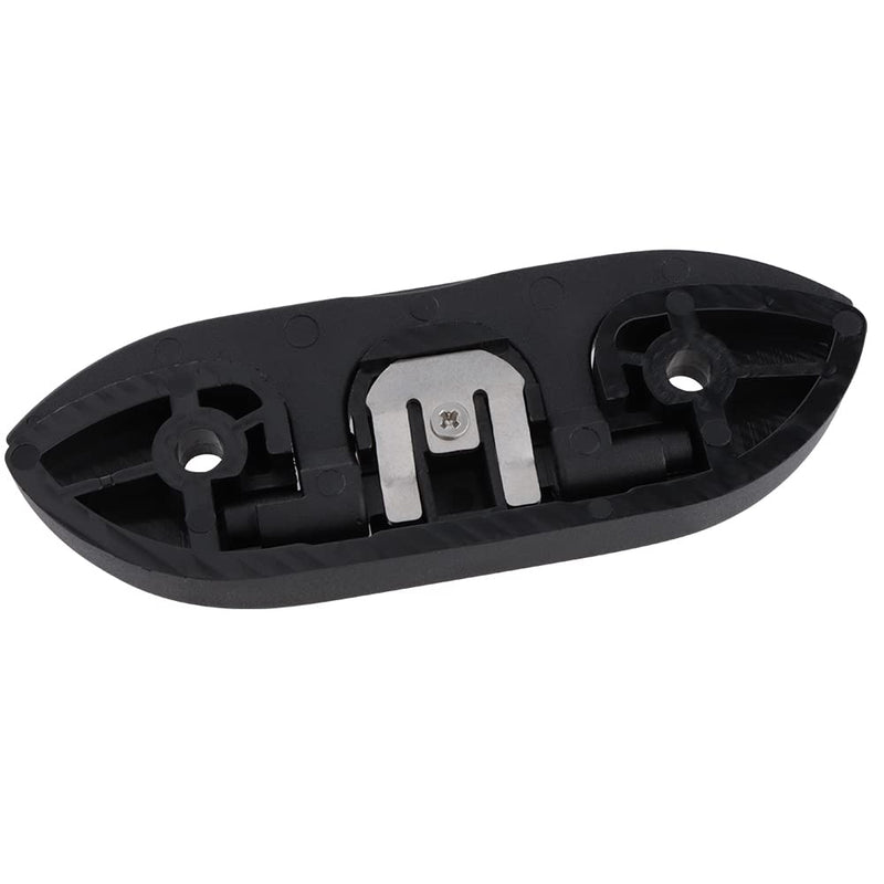 4 Pcs 5" Folding Cleat, Flip-up Dock Cleat with Long Screws and Short Screws(M6). Marine Grade Nylon, Black, 2 Holes