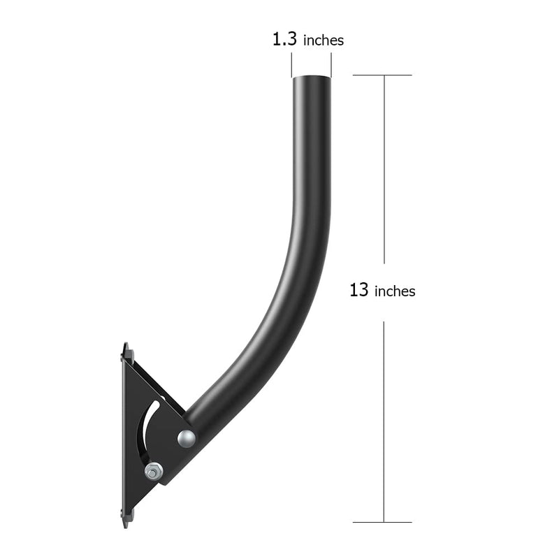 ANTOP Adjustable Attic Antenna Mount - Outdoor TV Antenna Mounting Pole Universal Mount Brackets - Easy Installation, Solid Structure, Weather Proof