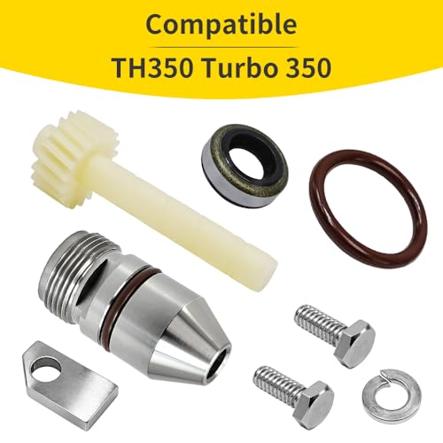 19-Tooth Speedometer Driven Gear & Speedo Housing Kit Compatible with GM TH350 Turbo 350