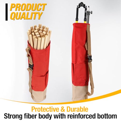 36" Heavy Duty Lath Bag, Lath Stake Bag with Pockets