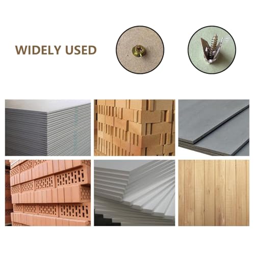 Self-Drilling Drywall Anchors,Heavy Duty Drywall Anchors and Screws kit,Door Hinge Repair Tool,Dry Wall Anchors for Fixing Wall Decor, Furniture,Statues,Photo Frames (1.18IN,100Pcs) 1.18IN,100Pcs