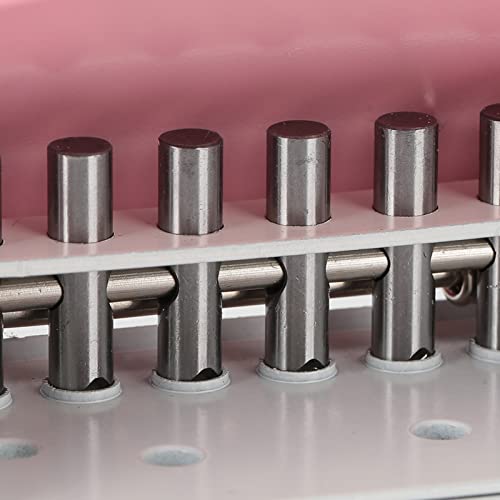 1PCS Paper Hole Punch, 99H9 Hole Puncher 26Hole 30Hole 20Hole Paper A4 B5 A5 LooseLeaf Manual Punching Machine Pink