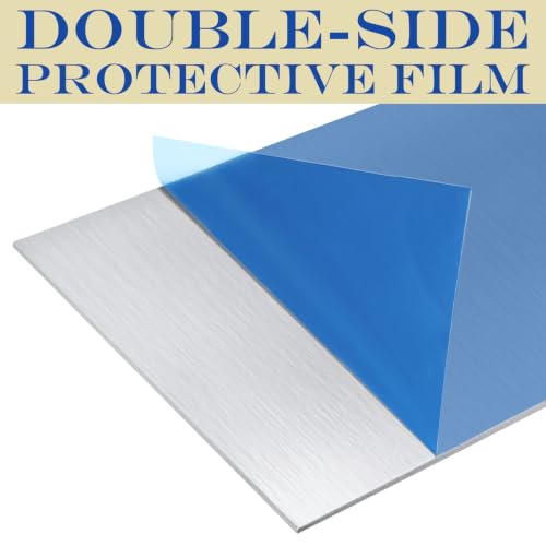 12 x 16 x 0.06(1/16") Inch Aluminum Plate Aluminum Metal Sheet 6061 Aluminum Metal Plate Covered with Protective Film, Finely Polished and Deburred