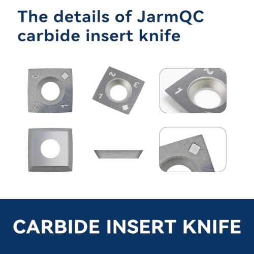 15mm Tungsten Carbide Replacement Inserts Cutters for Woodworking, 15x15x2.5mm-30°-R150-4R0.5 Fits for Helical Spiral Planer Cutterhead and DIY Wood Lathe Work, Replacement cutter Tools, 10 Pcs