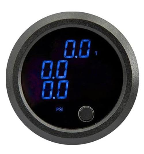 Three Display Pressure Air Pressure Gauge 290 PSI Air Pressure Gauge Kit- for Air Ride Suspension Systems -2Inch 0-290PSI with 3Pcs 1/8NPT Sensors Blue Display for Car & Truck 3 Blue Three Display