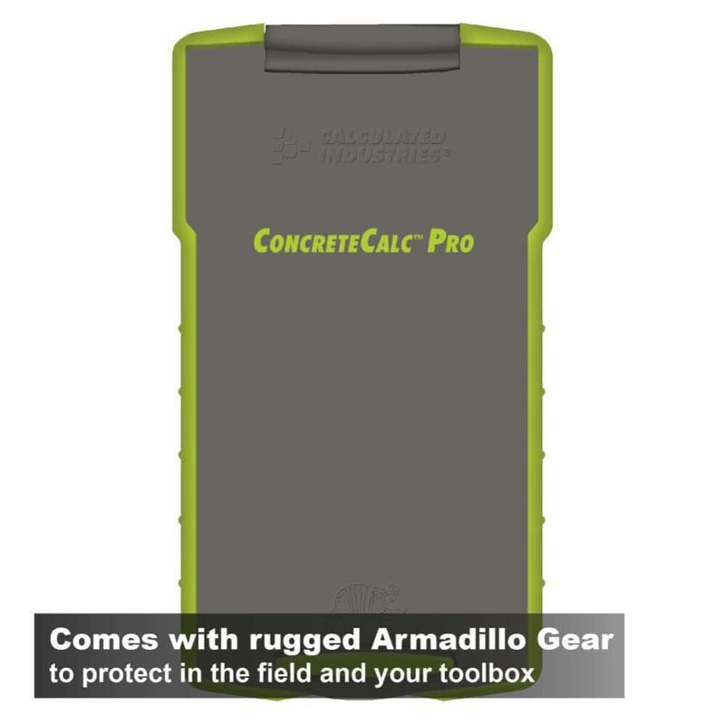 Calculated Industries 4225 ConcreteCalc Pro Advanced Feet-Inch-Fraction, Metric Construction-Math Calculator Tool for Concrete, Masonry, Paving Contractors and Estimators